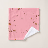 Feuerfunken überlagern Ihr Foto rot. Badhandtuch Set (Waschlappen)