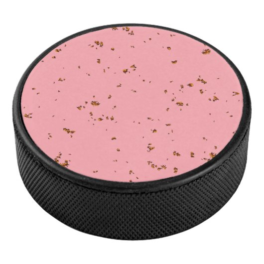 Feuerfunken überlagern Ihr Foto rot. Eishockey Puck (3/4)