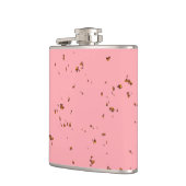 Feuerfunken überlagern Ihr Foto rot. Flachmann (Links)