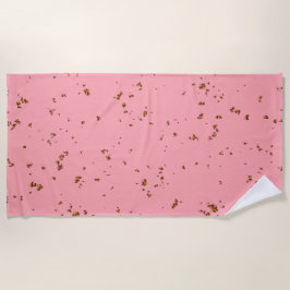 Feuerfunken überlagern Ihr Foto rot. Strandtuch