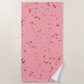 Feuerfunken überlagern Ihr Foto rot. Strandtuch (Vorderseite)