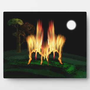 Feuergefahr Fotoplatte