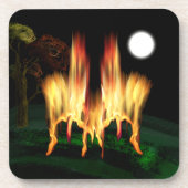 Feuergefahr Getränkeuntersetzer (Vorderseite)