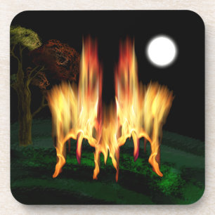 Feuergefahr Getränkeuntersetzer