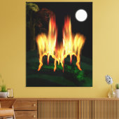Feuergefahr Leinwanddruck (Insitu (Wohnzimmer))
