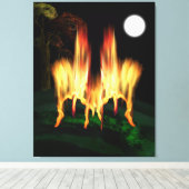 Feuergefahr Leinwanddruck (Insitu (Holzboden))