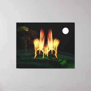Feuergefahr Leinwanddruck