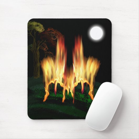 Feuergefahr Mousepad (Mit Mouse)
