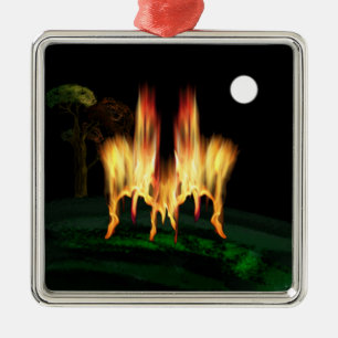 Feuergefahr Ornament Aus Metall