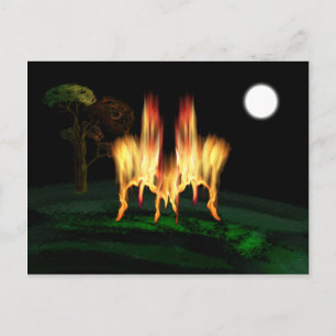 Feuergefahr Postkarte