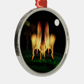 Feuergefahr Silbernes Ornament (Rechts)