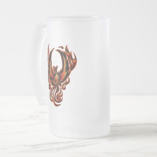 Feuergefecht Mattglas Bierglas (Vorderseite Links)