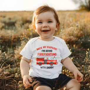 Feuergefecht mit Daddy Baby Strampler