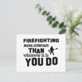 Feuergefecht phantastischer als das, was Sie tun Postkarte (Stehend Vorderseite)