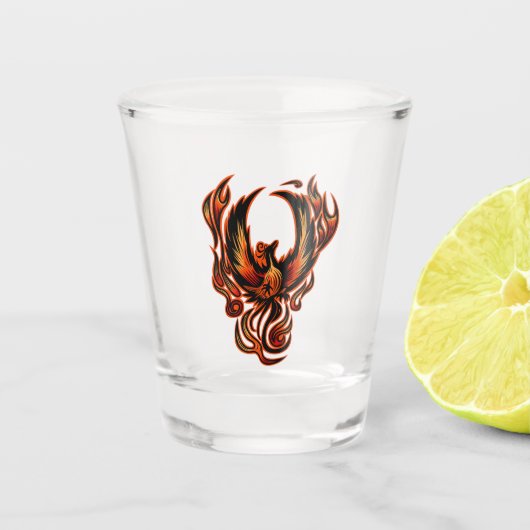 Feuergefecht Schnapsglas (Vorderseite)