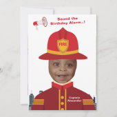 Feuergefechte Kinder Fotovorlage Geburtstag Einladung (Vorderseite)