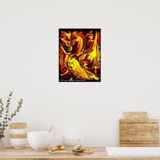 Feuergefechte Poster (Küche)