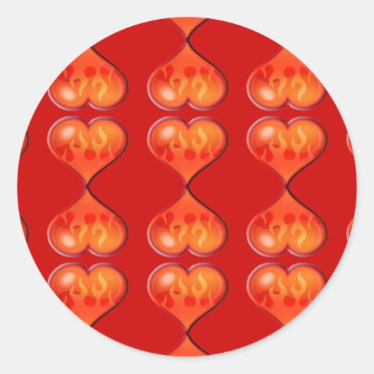 Feuergefechte Runder Aufkleber (Vorderseite)