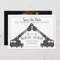 Feuergefechte Save the Date mit Foto