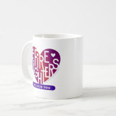 Feuergefechte Wir Liebe dich Kaffeetasse (Vorderseite Links)