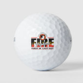Feuergefechte zuerst in, dann auslösen golfball (Vorderseite)