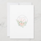 Feuergefechter - Monogramm-Blüte Einladung (Rückseite)