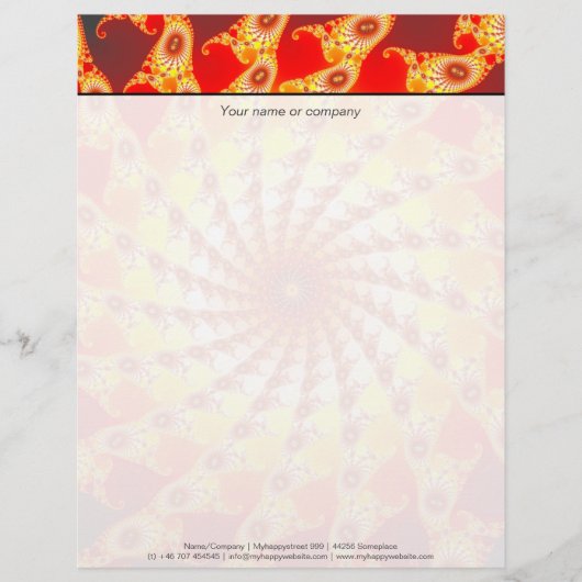 Feuergeflecht Briefbogen (Vorderseite)