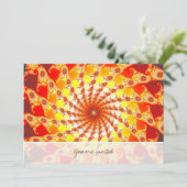 Feuergeflecht Einladung (Stehend Vorderseite)