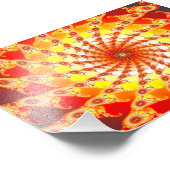 Feuergeflecht Fotodruck (Ecke)