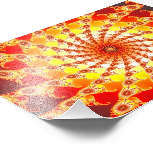 Feuergeflecht Fotodruck (Ecke)