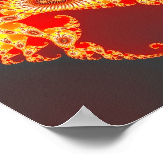 Feuergeflecht Poster (Ecke)