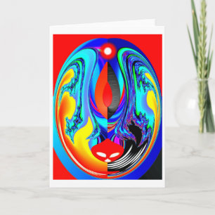 Feuergeist Feiertagskarte