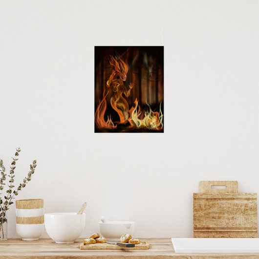 Feuergeist Poster (Küche)