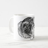 Feuergestänge mit verschneiten Punkten Kaffeetasse (Vorderseite Links)