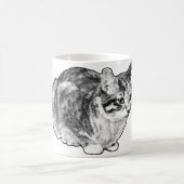 Feuergestänge mit verschneiten Punkten Kaffeetasse (Mittel)