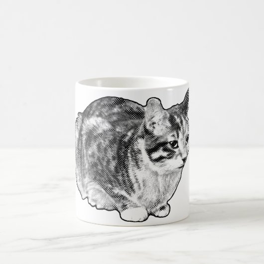 Feuergestänge mit verschneiten Punkten Kaffeetasse (Mittel)