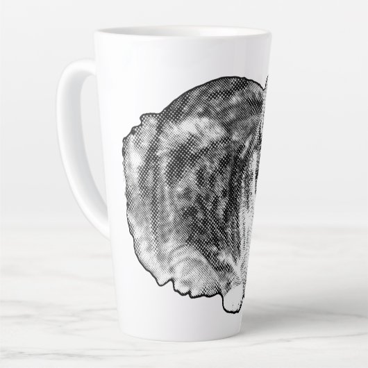 Feuergestänge mit verschneiten Punkten Milchtasse (Linke Ecke)