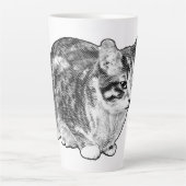 Feuergestänge mit verschneiten Punkten Milchtasse (Vorderseite)