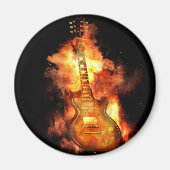 Feuergitarre Magnet (Vorne)
