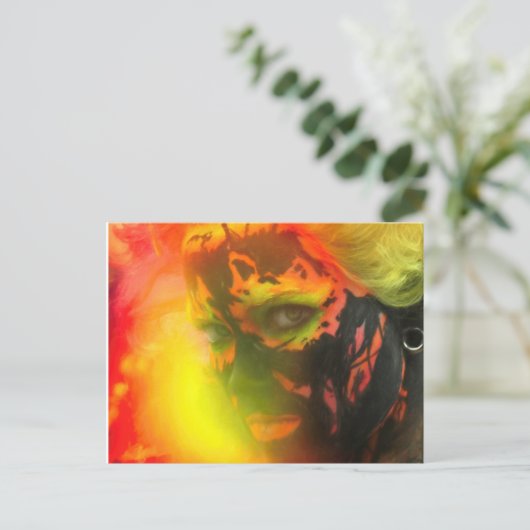 Feuergoddess PELE Postkarte (Stehend Vorderseite)