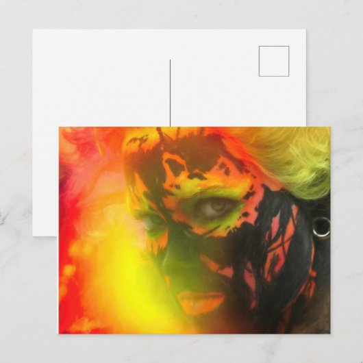 Feuergoddess PELE Postkarte (Vorne/Hinten)