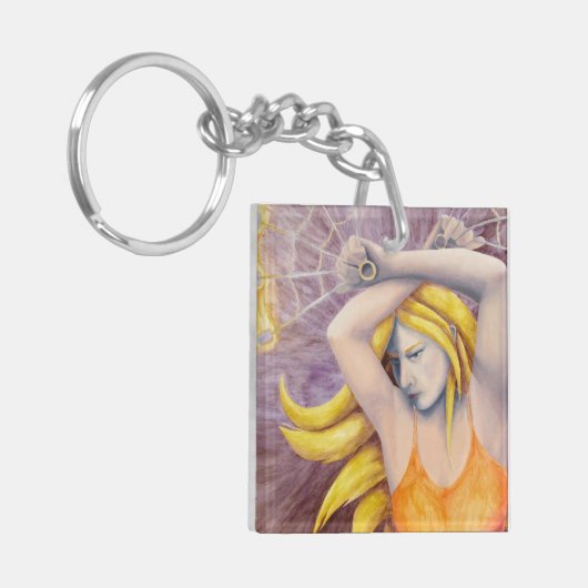 Feuergoddess tanzend Schlüsselanhänger (Vorderseite links)