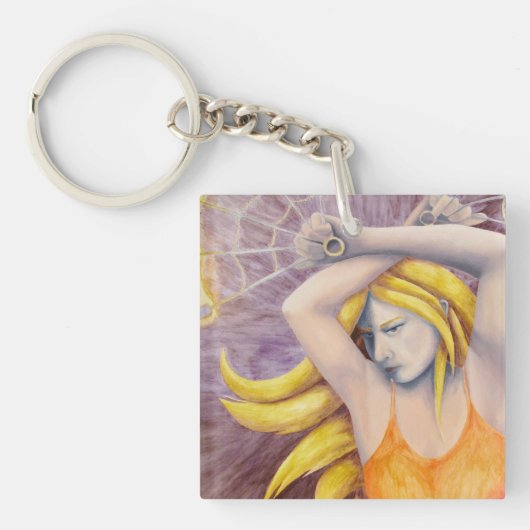 Feuergoddess tanzend Schlüsselanhänger (Vorderseite)