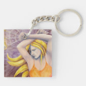 Feuergoddess tanzend Schlüsselanhänger (Rückseite)