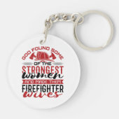 Feuergott fand die stärksten Ehefrauen Schlüsselanhänger (Rückseite)