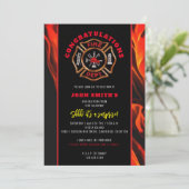 Feuergratulationen Einladung (Stehend Vorderseite)