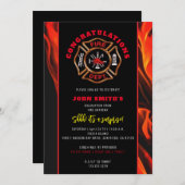 Feuergratulationen Einladung (Vorne/Hinten)