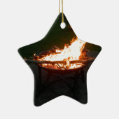 Feuergruben-Feuerbild Keramik Ornament (Rechts)