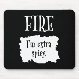 Feuerheftige Verpackung Halloween Taco Ich bin ext Mousepad