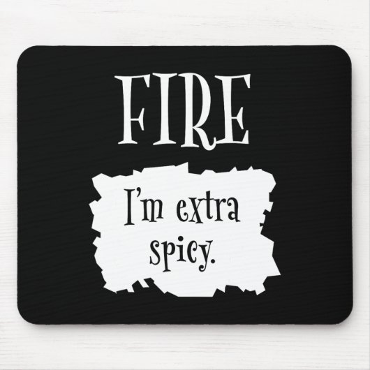 Feuerheftige Verpackung Halloween Taco Ich bin ext Mousepad (Vorne)